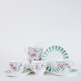 Tea cups & coffee mugs Magique by The Wishing Chair: Portrait of a Rose Teaset 15 pieces