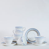 Tea cups & coffee mugs Magique by The Wishing Chair:River of Flowers Tea Cups & Saucers - Set of 6