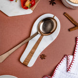 Tea cups & coffee mugs Marble & Inlay Wood Spoon rest