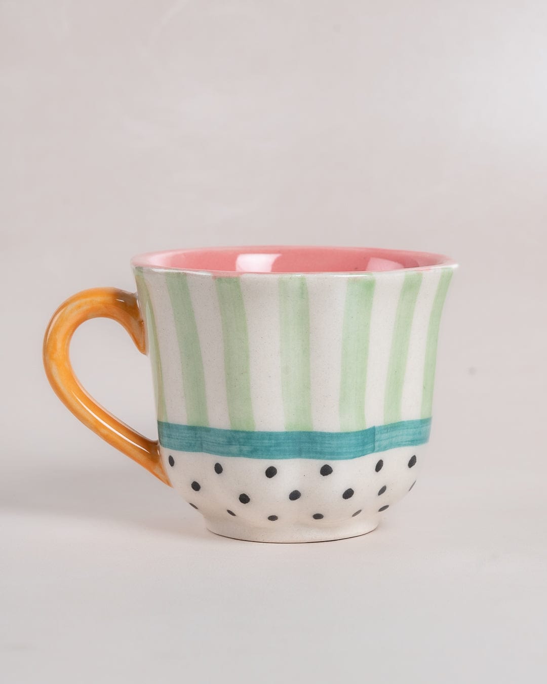 Tea cups & coffee mugs Masquerade Ceramic Teacups and Saucers - Set of 2 | The Wishing Chair