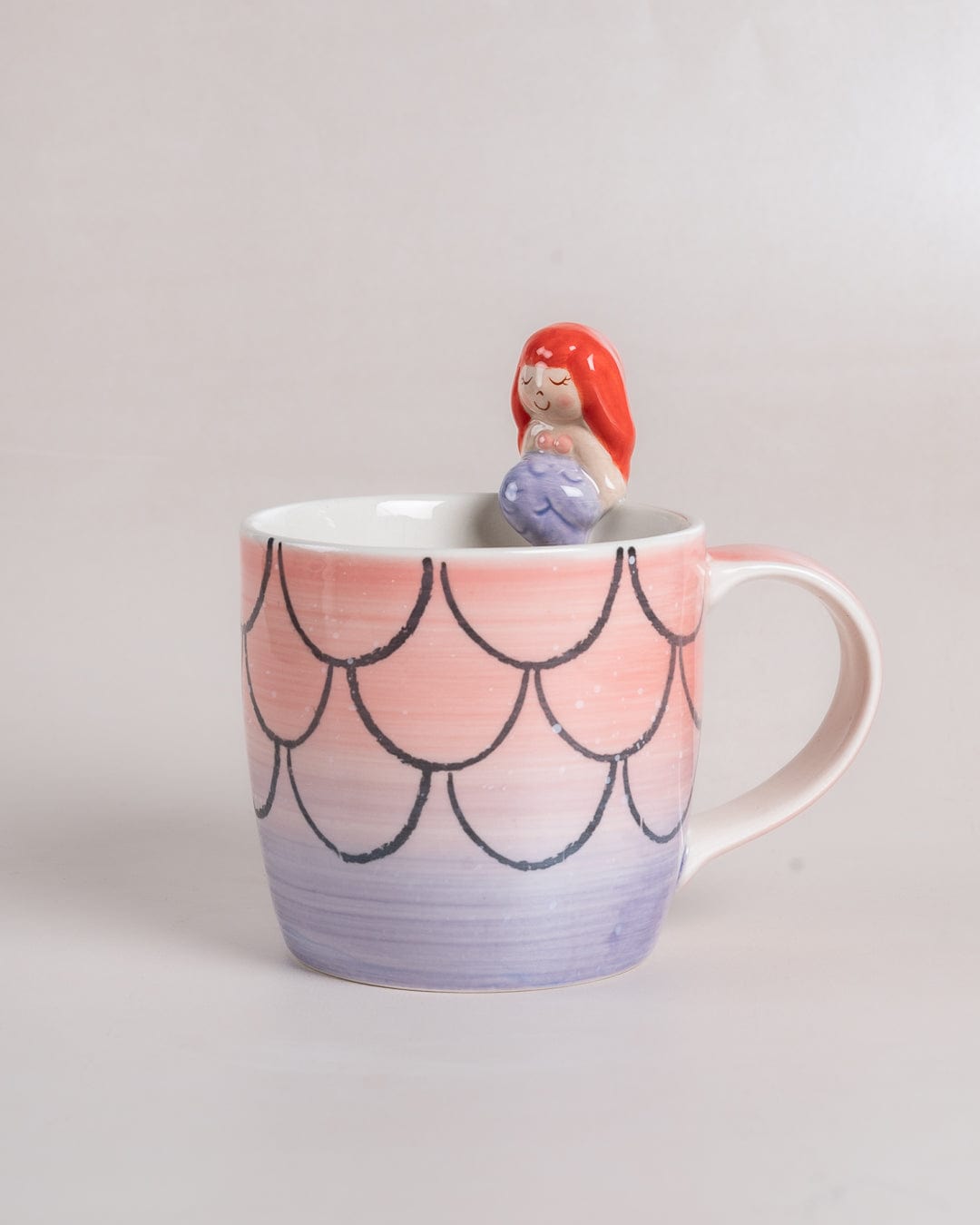Tea cups & coffee mugs Mermaid Handpainted Breakfast Set of 3