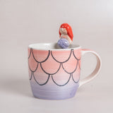 Tea cups & coffee mugs Mermaid Handpainted Breakfast Set of 3