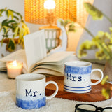 Tea cups & coffee mugs Mr. & Mrs. Handpainted Ceramic Mugs - Set of 2