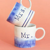 Tea cups & coffee mugs Mr. & Mrs. Handpainted Ceramic Mugs - Set of 2