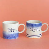 Tea cups & coffee mugs Mr. & Mrs. Handpainted Ceramic Mugs - Set of 2