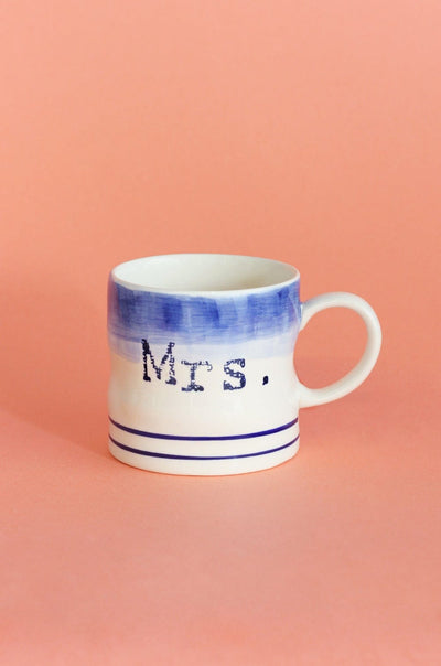 Tea cups & coffee mugs Mr. & Mrs. Handpainted Ceramic Mugs - Set of 2