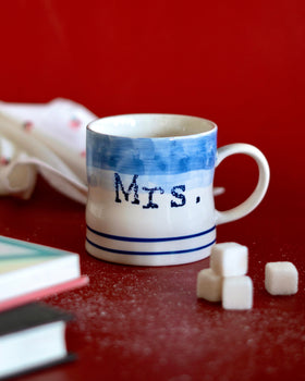 Tea cups & coffee mugs Mrs. Handpainted Ceramic Mug