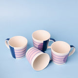 Tea cups & coffee mugs Noor Hand painted Chai Mugs - Set Of 4