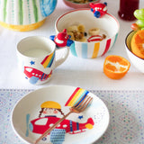 Tea cups & coffee mugs Pilot Handpainted Breakfast Set of 3