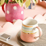 Tea cups & coffee mugs Pink - Peach Parfait Handpainted Ceramic Mug