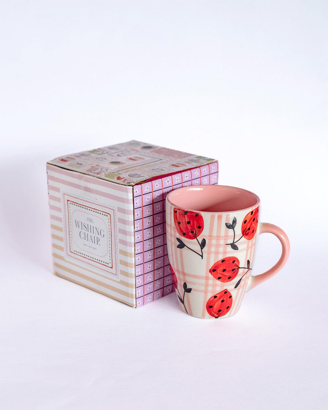 Tea cups & coffee mugs Strawberries Handpainted Ceramic Mug