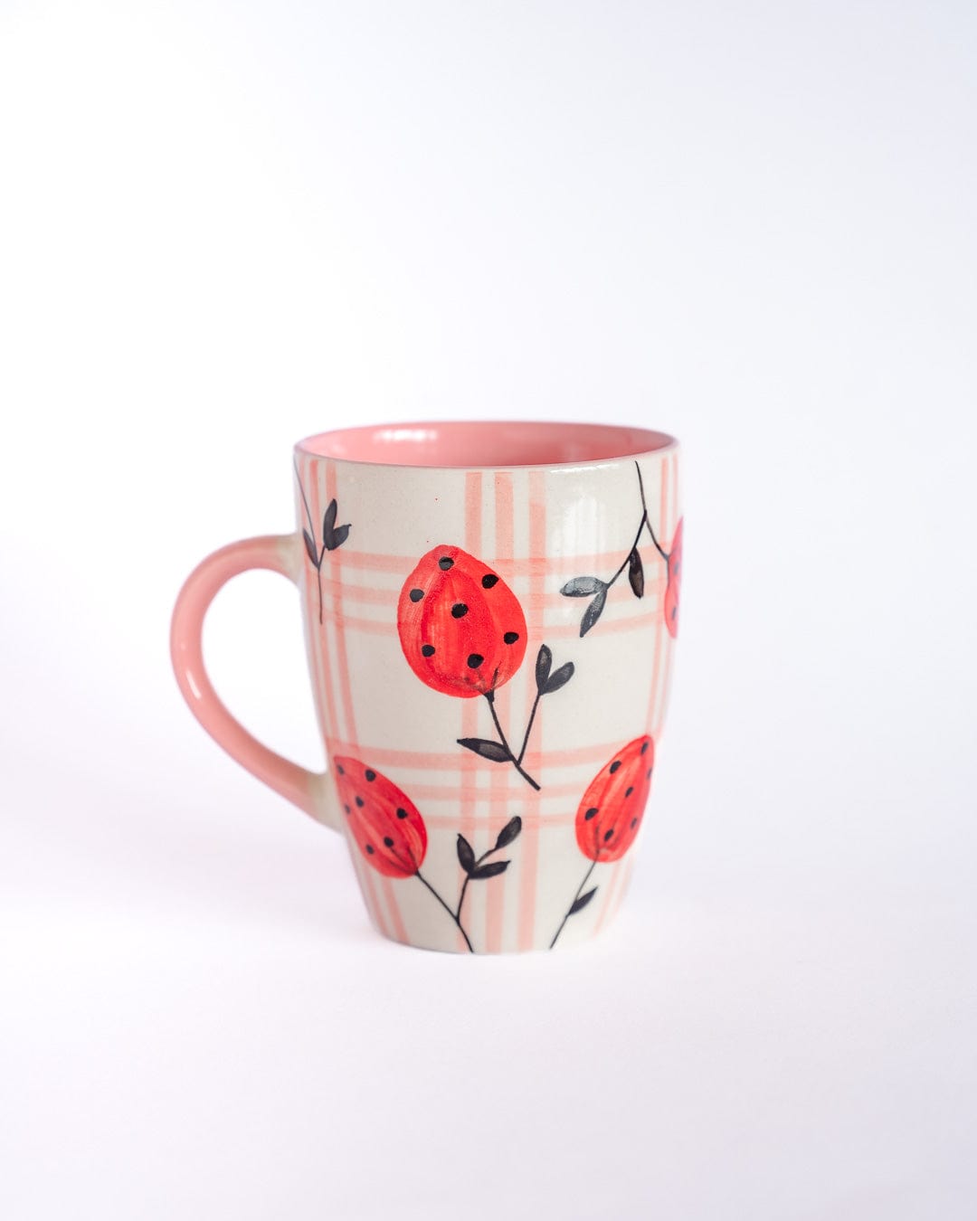 Tea cups & coffee mugs Strawberries Handpainted Ceramic Mug