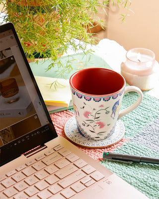 Tea cups & coffee mugs Stripe & Petal Ceramic Mug