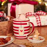   Tea cups & coffee mugs Tea Time Bunny Handpainted Mug With Lid - Tea Time Bunny Handpainted Mug With Lid - The Wishing Chair  - Tea Time Bunny Handpainted Mug With Lid - The Wishing Chair 