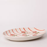 Tea Garden Handpainted Ceramic Oval Platter 30 cms