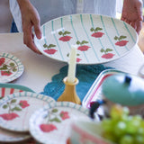 Tea Garden Handpainted Ceramic Oval Platter 30 cms