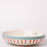 Tea Garden Handpainted Ceramic Pasta Bowl 21 cms