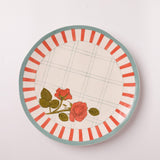 Tea Garden Handpainted Ceramic Round Platter 27 cms