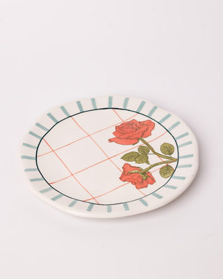Tea Garden Handpainted Ceramic Snack Plate 16 cms