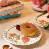 Tea Garden Handpainted Ceramic Snack Plate 16 cms