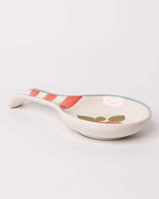 Tea Garden Handpainted Ceramic Spoon Rest