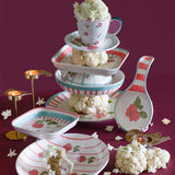 Tea Garden Handpainted Ceramic Spoon Rest