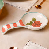 Tea Garden Handpainted Ceramic Spoon Rest