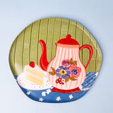 Tea Time Story Metal Wall Plate - M
