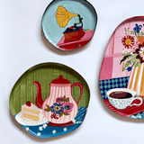 Tea Time Story Wall Plates - Set of 3 | The Wishing Chair
