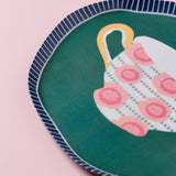  Teacups Metal Wall Plate - Teacups Metal Wall Plate - The Wishing Chair 