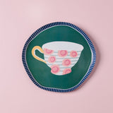  Teacups Metal Wall Plate - Teacups Metal Wall Plate - The Wishing Chair 