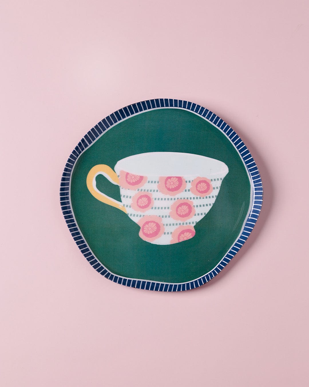 Teacups Metal Wall Plate