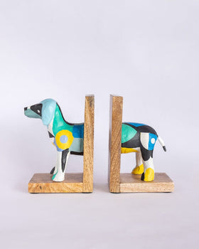  Technicolour Toto Wooden & Paper mache Handpainted Bookends - Technicolour Toto Wooden & Paper mache Handpainted Bookends - The Wishing Chair 