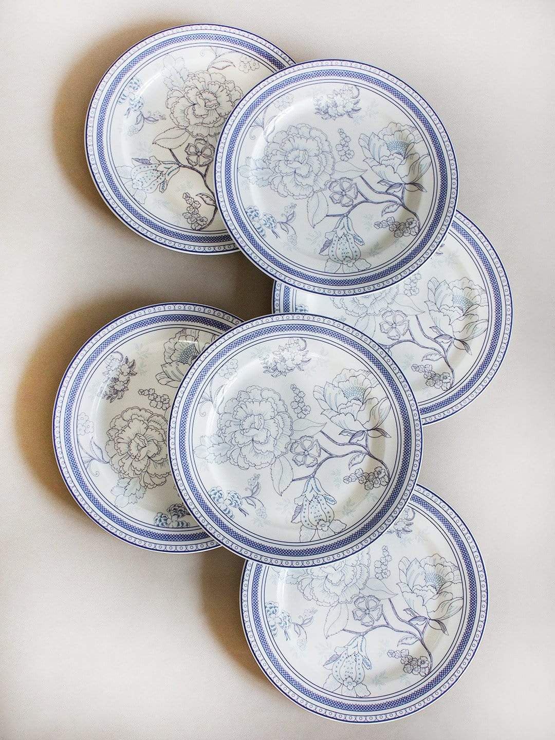 The Color Of Water Dinner Plates-set Of 6