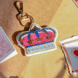  The Crown Hand Embroidered Keychain - The Crown Hand Embroidered Keychain - The Wishing Chair 