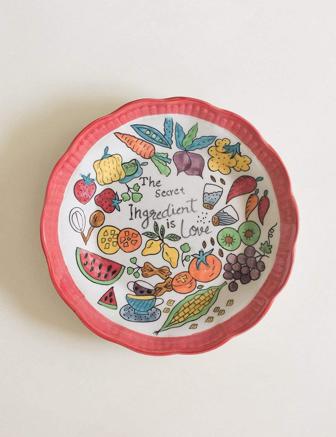 The Secret Ingredient Is Love Wall Plate
