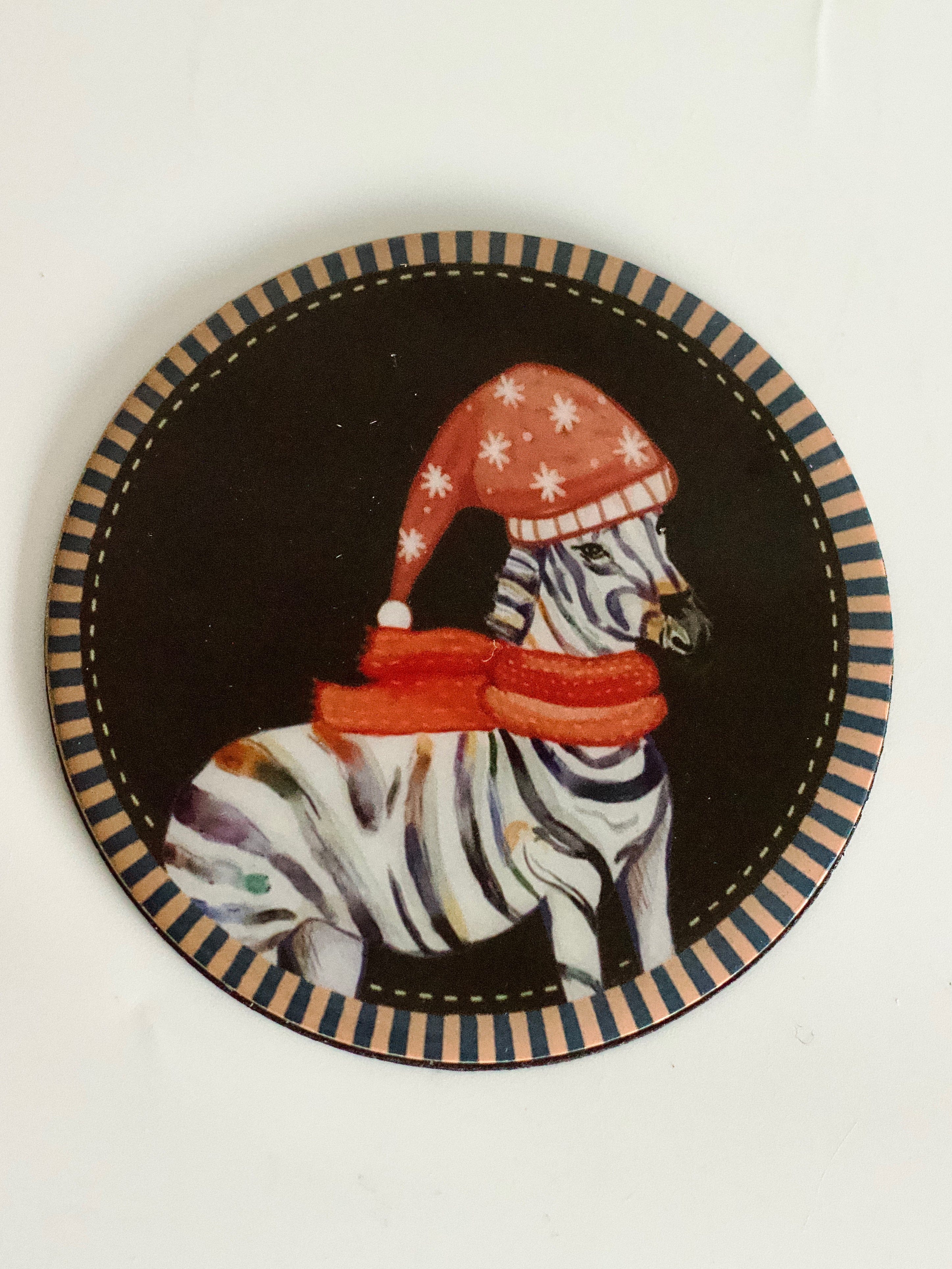 The Xmas Cozy Creatures Coaster Set of 4