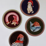 The Xmas Cozy Creatures Coaster Set of 4