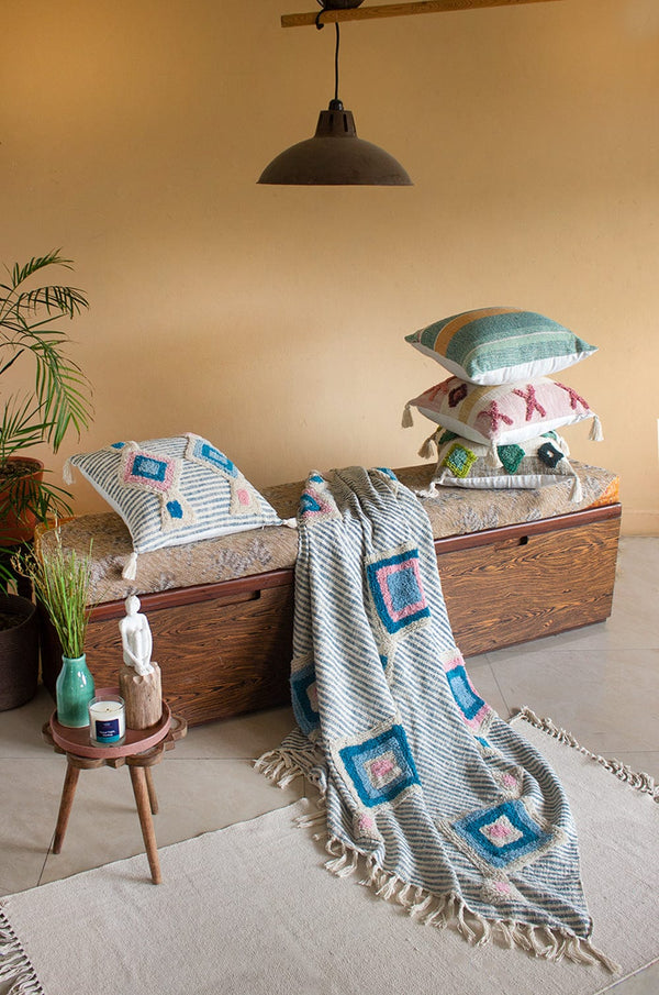 Buy Asra Woven Cotton Throw Online Wishing Chair