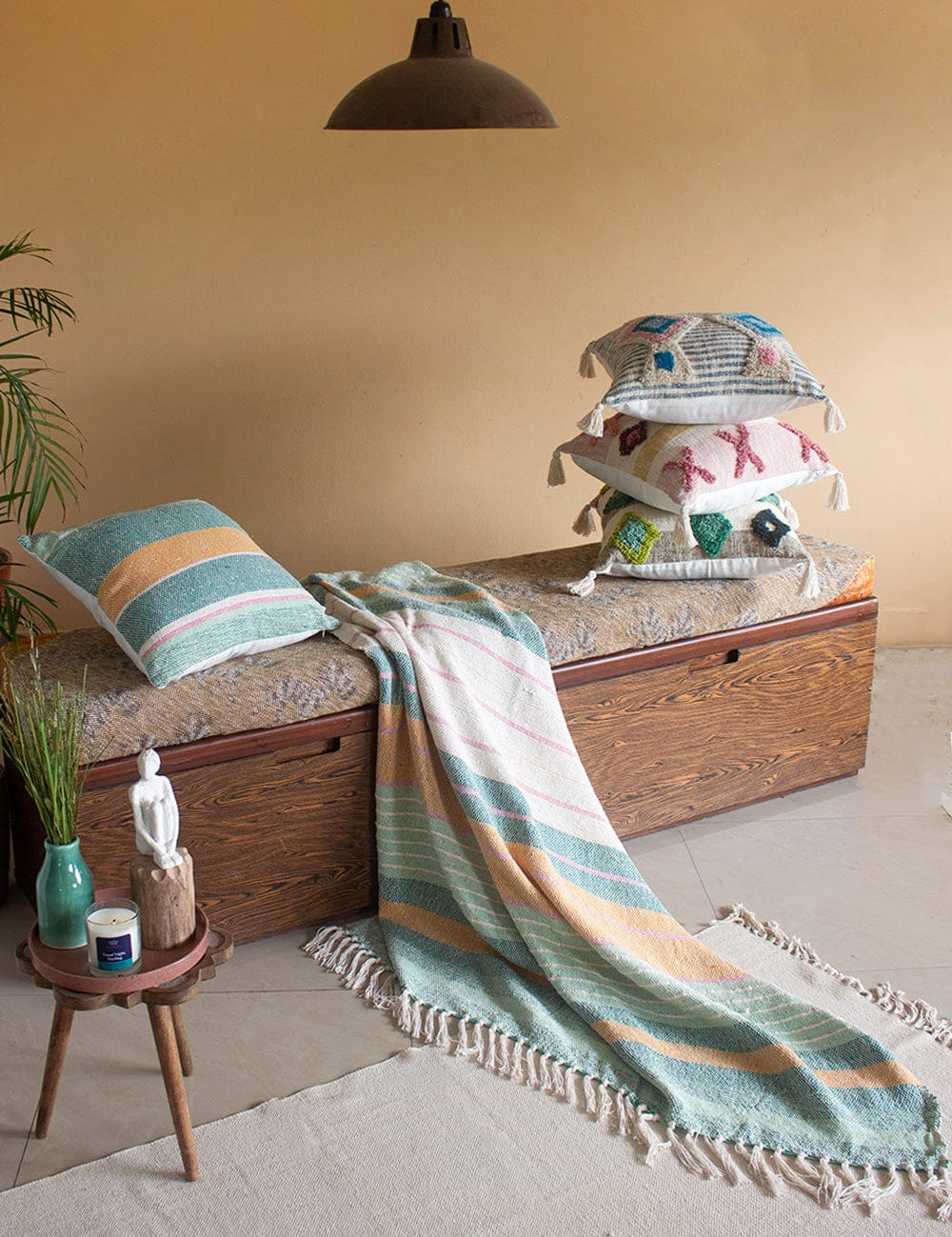 Throw Quill Woven Cotton Throw
