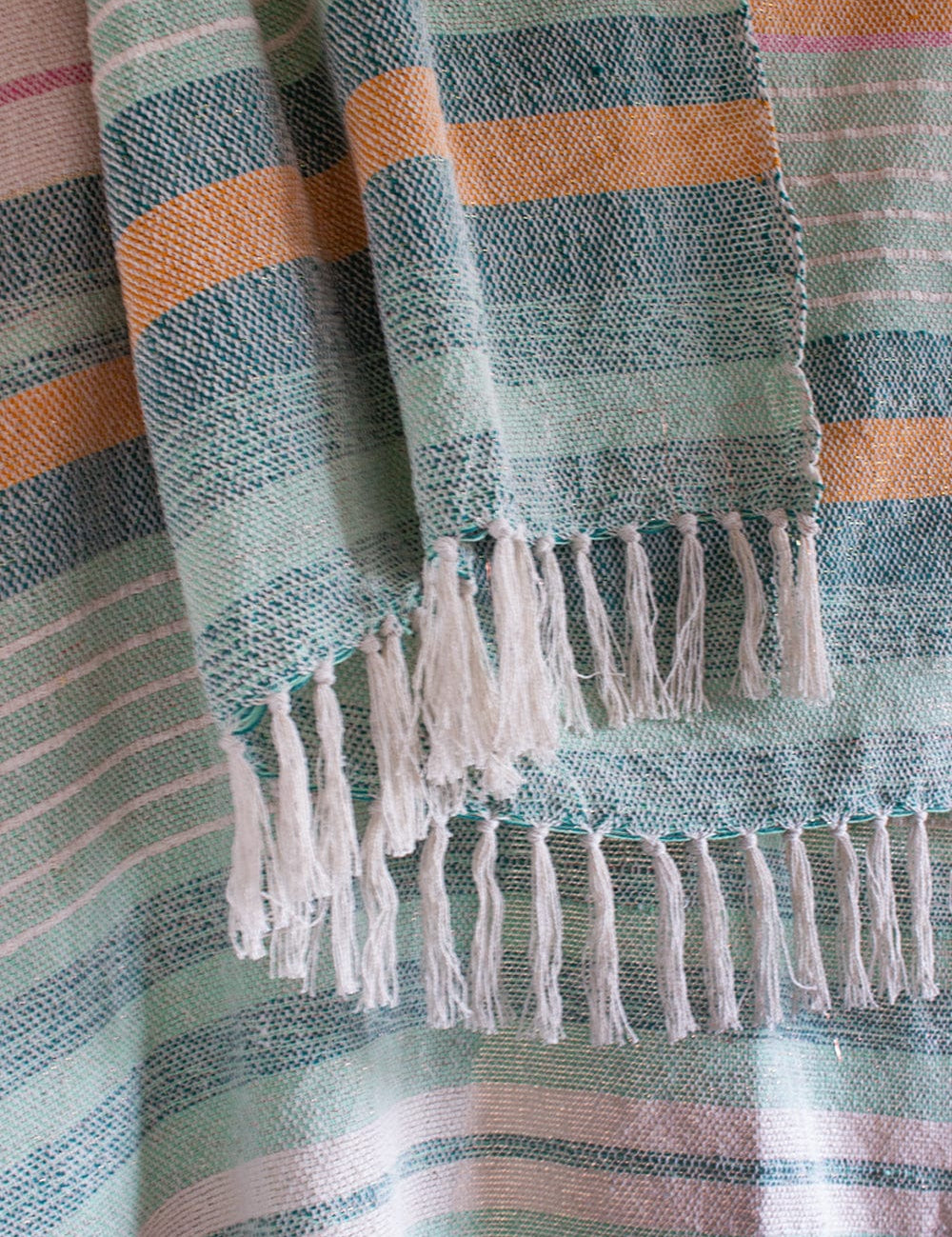 Throw Quill Woven Cotton Throw