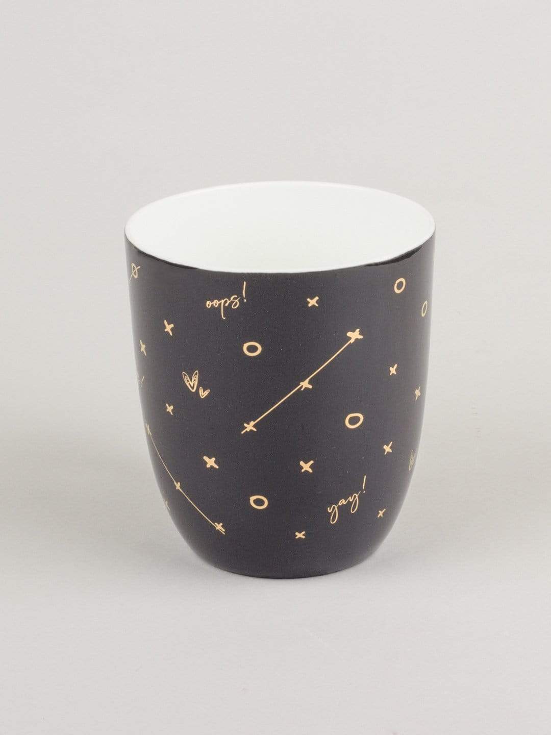 Tic Tac Toe Mug- Grey
