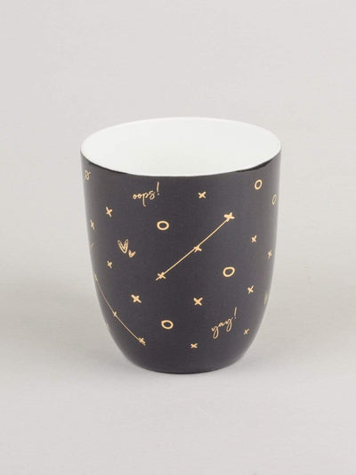 Tic Tac Toe Mug- Grey