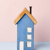 Tiny Homes Wooden Paperweight - Blue