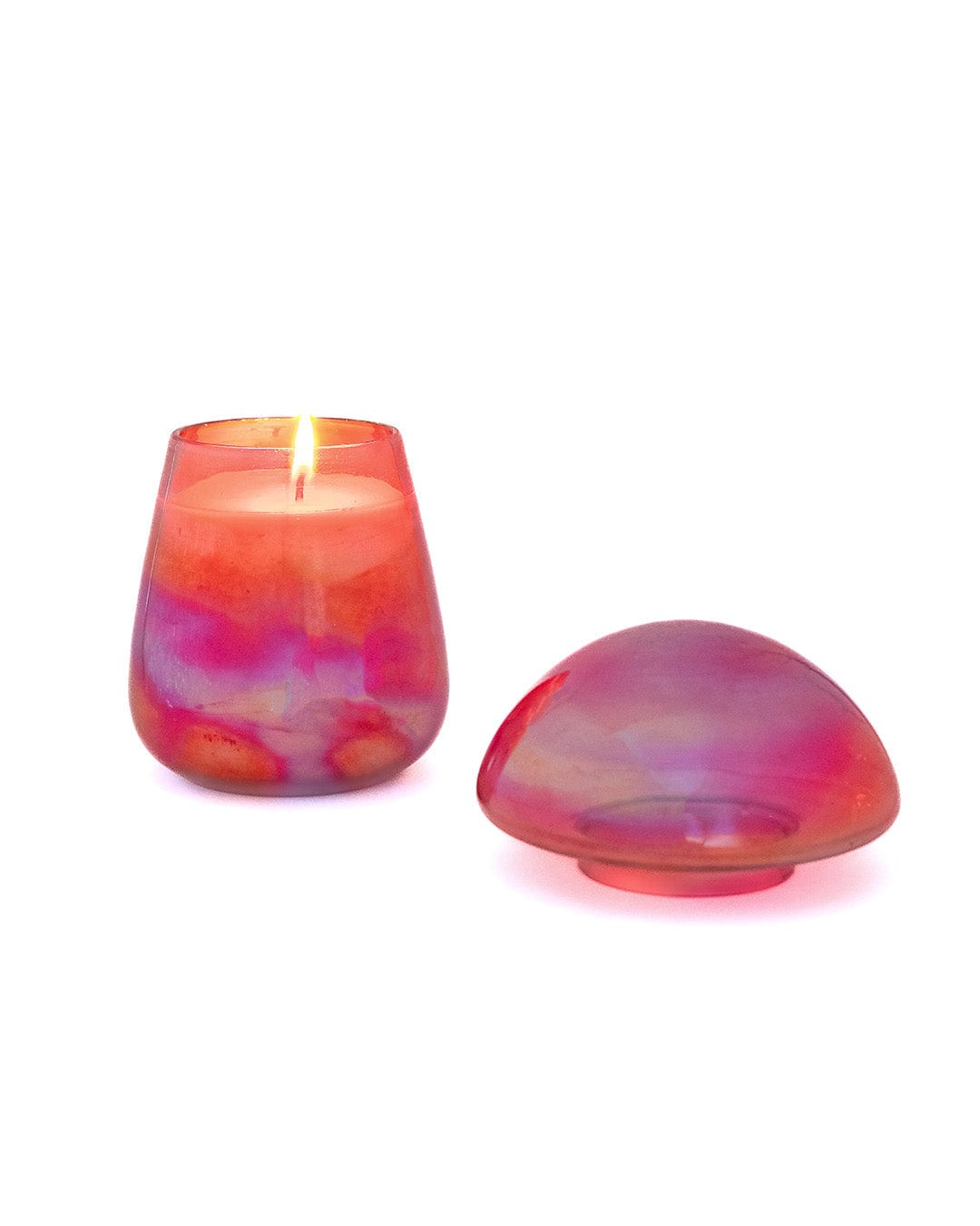 Toadstool Soy Wax Glass Candle with Lid