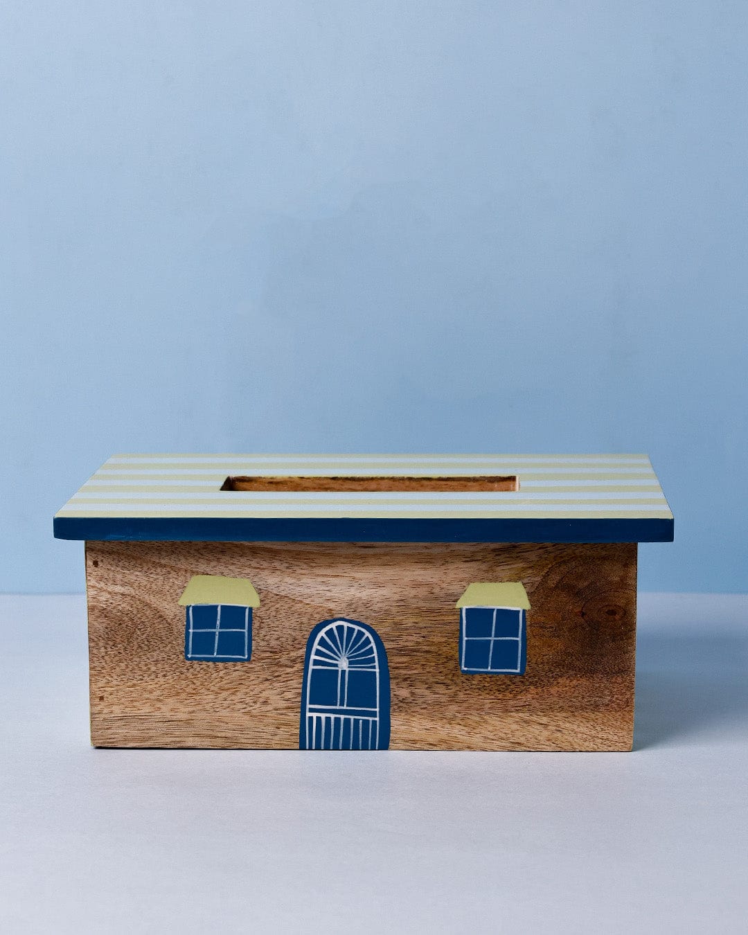 Townhouse Handpainted Tissue Box
