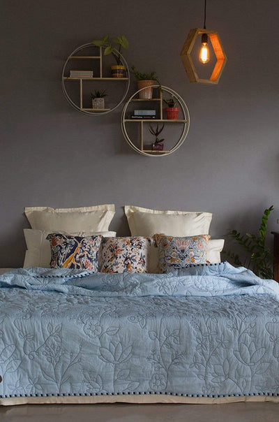 Trellis Quilted Bedcover