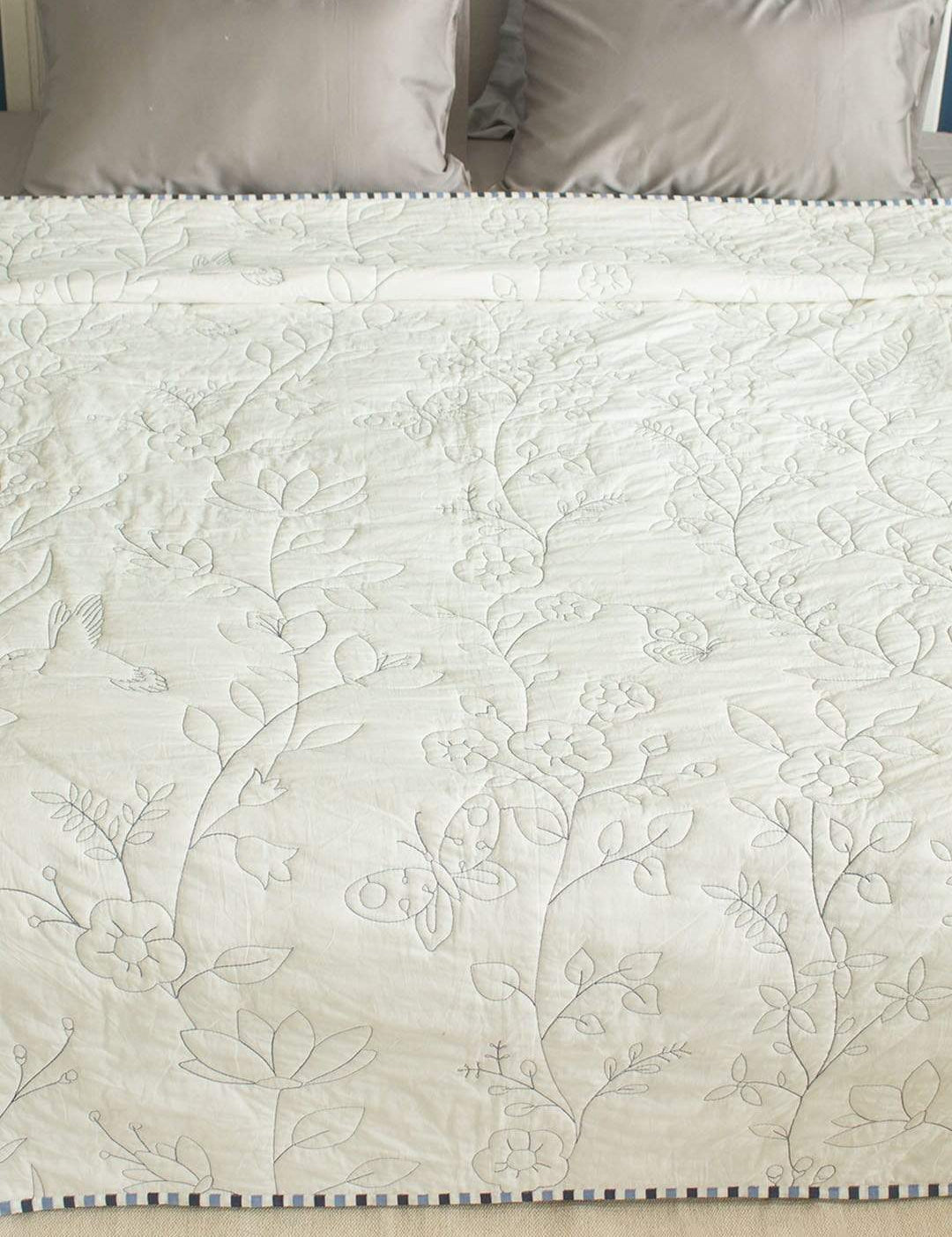 Trellis Quilted Bedcover