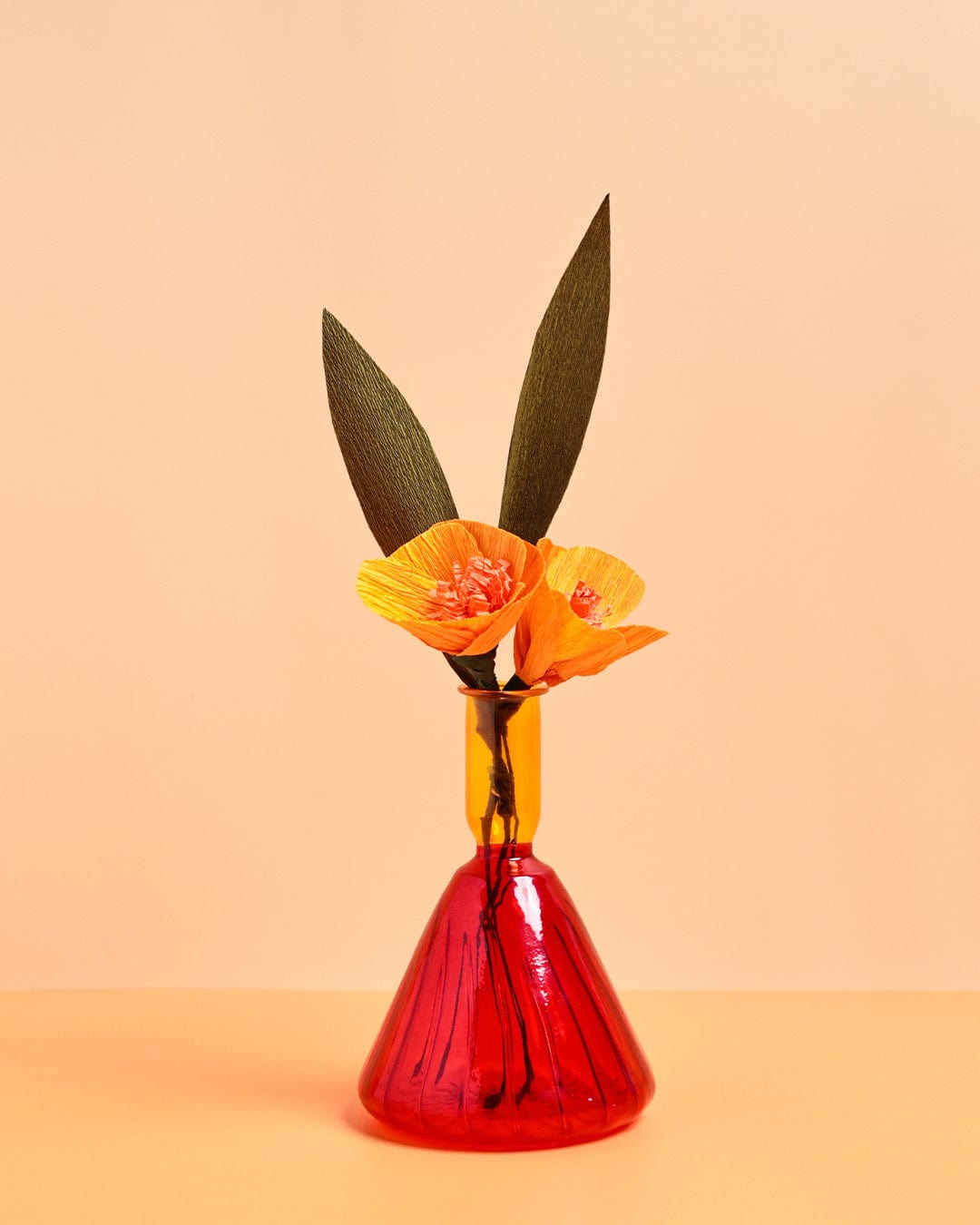 Tri Borosilicate Glass Vase