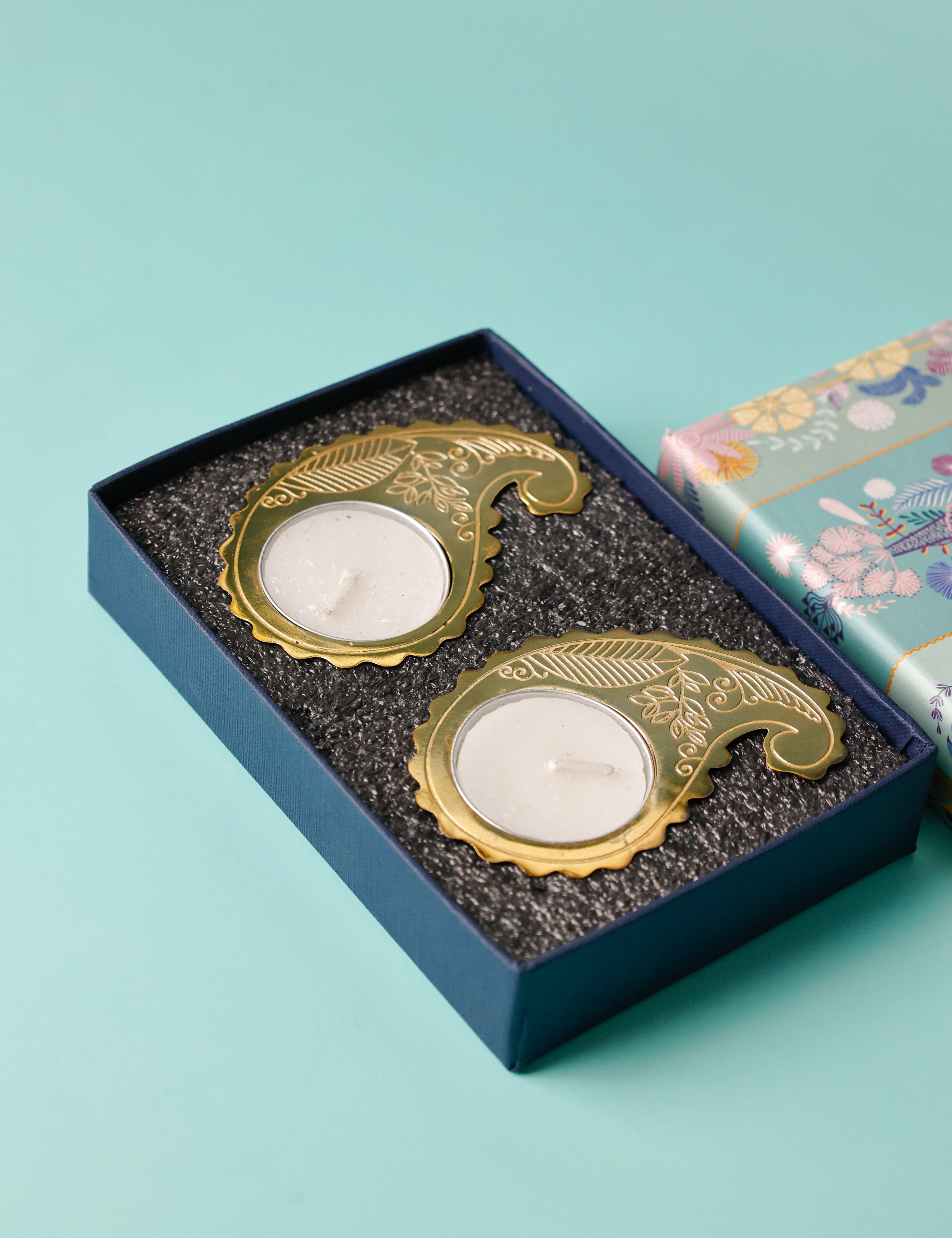 Twirl Tealight Holders Gift Box - Set of 2